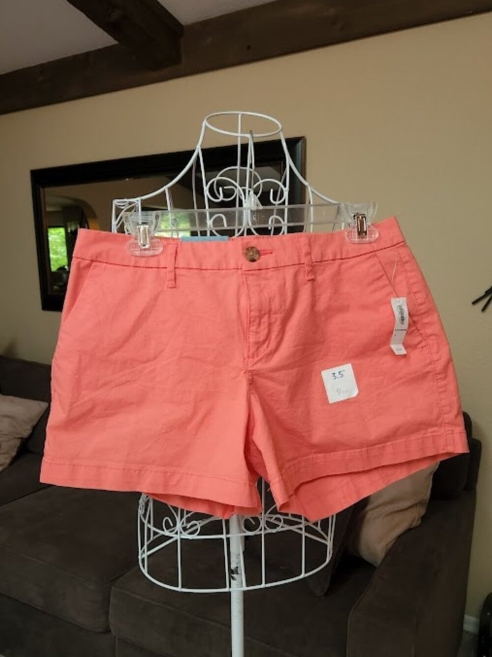 NWT Old Navy sz 6 Pixie coral shorts